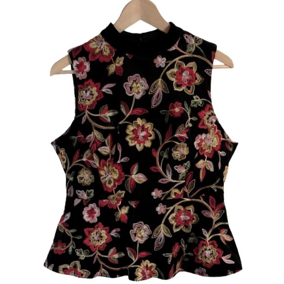 Eva Franco Tops - Anthropologie Eva Franco Black Velvet Sutton Top Size M